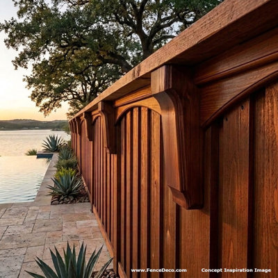 Console de clôture 4x4 v3.0 – Support extérieur en bois de cèdre pour clôture, pergola, pavillon, abri de terrasse