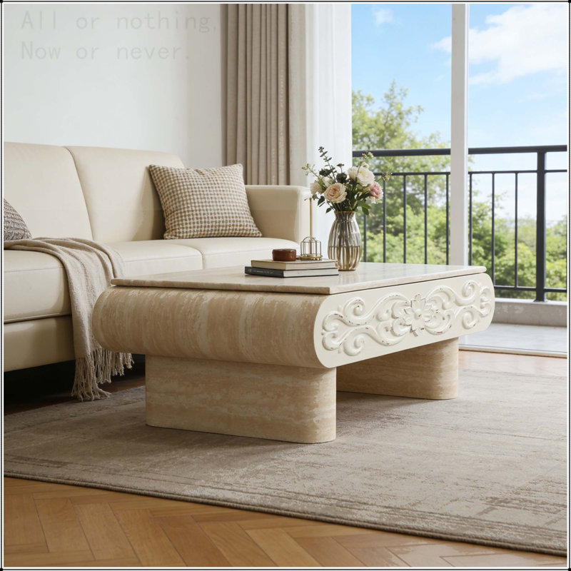 Latitude Run® Lift-Top Coffee Table with Hidden Storage and Drawers ...