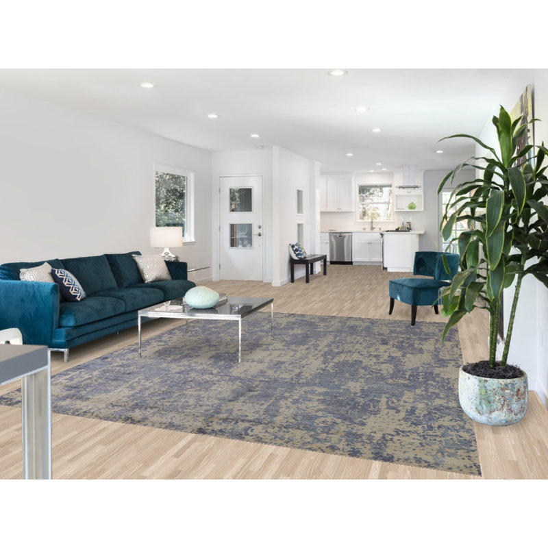 Tapis abstrait de salon moderne 8 x 10