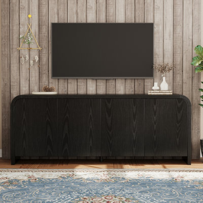 Meuble télé rétro avec tablettes réglables