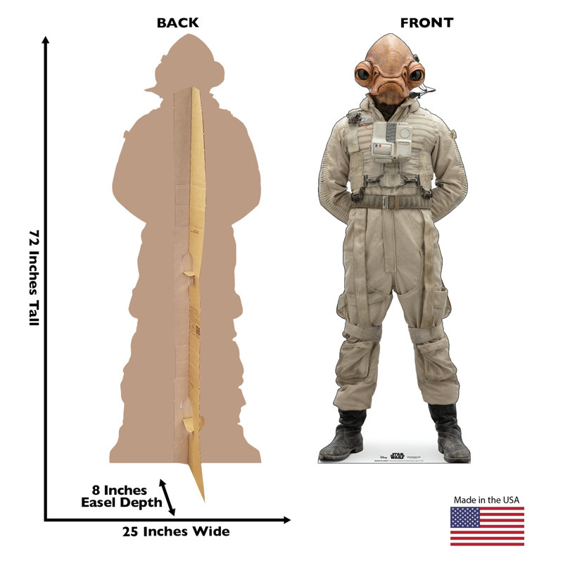 Mon Cal General Star Wars IX Life-Size Cardboard Cutout