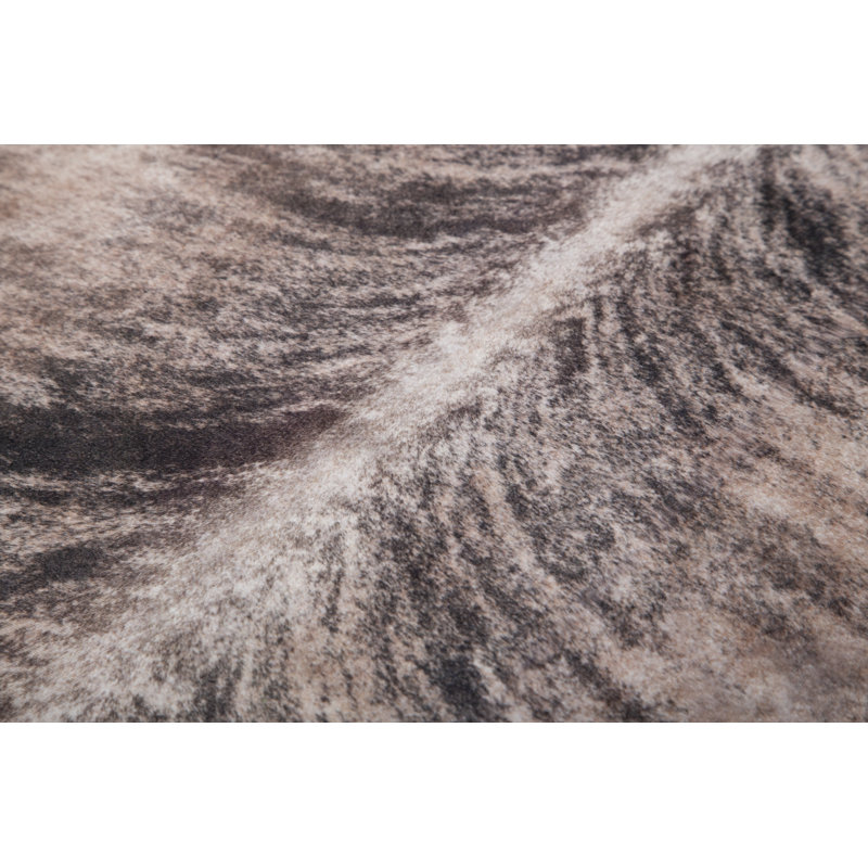  Tapis en cuir de vache brun