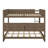 Queen Over Queen Bunk Bed With Storage Cabinets And USB Ports-106587854