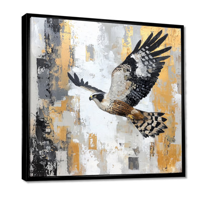 Hawk Soaring Over The Mountains II - Hawk Wall Art Print