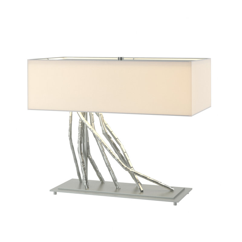 Brindille 16.5" Table Lamp, Flax, Vintage Platinum