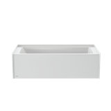 SIGNATURE® Rectangle Flat Front 6632 Skirted Soaking LH Access Panel Oyster