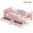Bellemave Twin Size Platform Bed With Storage Drawers, Solid Wood Platform Bed Frame With Guardrail, Shelf And Hooks, No Box Spring Needed  ,pink-1824554552-1824554555