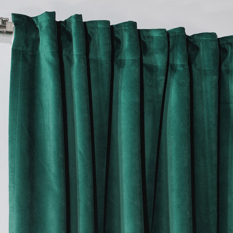 Soft Touch Velvet Kitchen Valance, 75 W x 60 D cm, 33 Deep Jungle