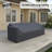 Cove 92' Wide Eucalyptus Patio Sofa Cover