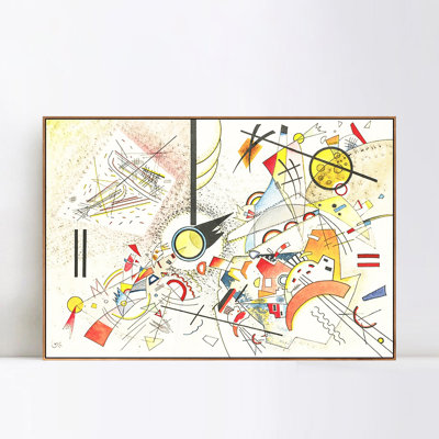 Art numérique, impression sur toile encadrée, série # 98 OHNE TITEL par Wassily Kandinsky, décorations pour bureau à domicile