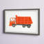 Blom Dump Truck, reproduction encadrée-261245383