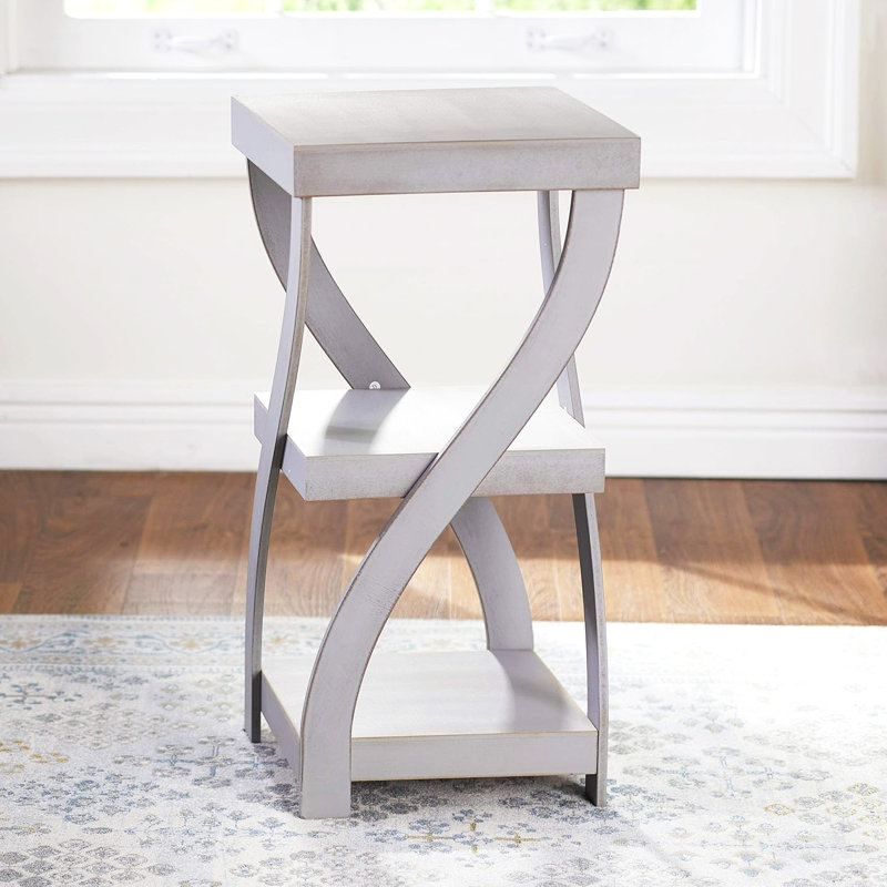 Twisted Side Tables, Grey