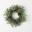 Mini couronne de Noël 18 po en cèdre artificiel, vert