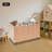 Set Of 2 Foldable Storage Bins With Wheels, Large 52.8-Gallon Rolling Containers With Wood Grain Finish For Home, Garage, And Office Organization