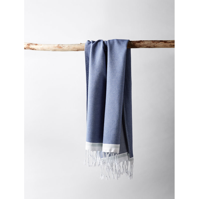 Serviette de bain méditerranéenne biologique, Jet de lac / mer, Serviette de bain