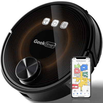 Smart  Robot Vacuum and Mop Combo, Twin Turbo 5400Pa Max Suction LDS LiDAR Robotic Vacuum, APP Custom Zone Cleaning, 3-in-1 Sweep Mop Vacuum, 3200mAh Long Runtime Self-Charging Robot Cleaner for Pet Hair Large Home