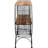 Cork Catcher Accent Table With Wine and Stemware Racks
