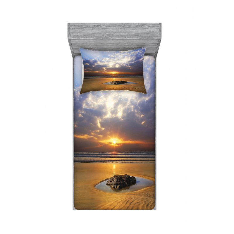 Microfiber Sheet Set, Twin Sheet Set + Fitted Sheet + 1 Pillowcase