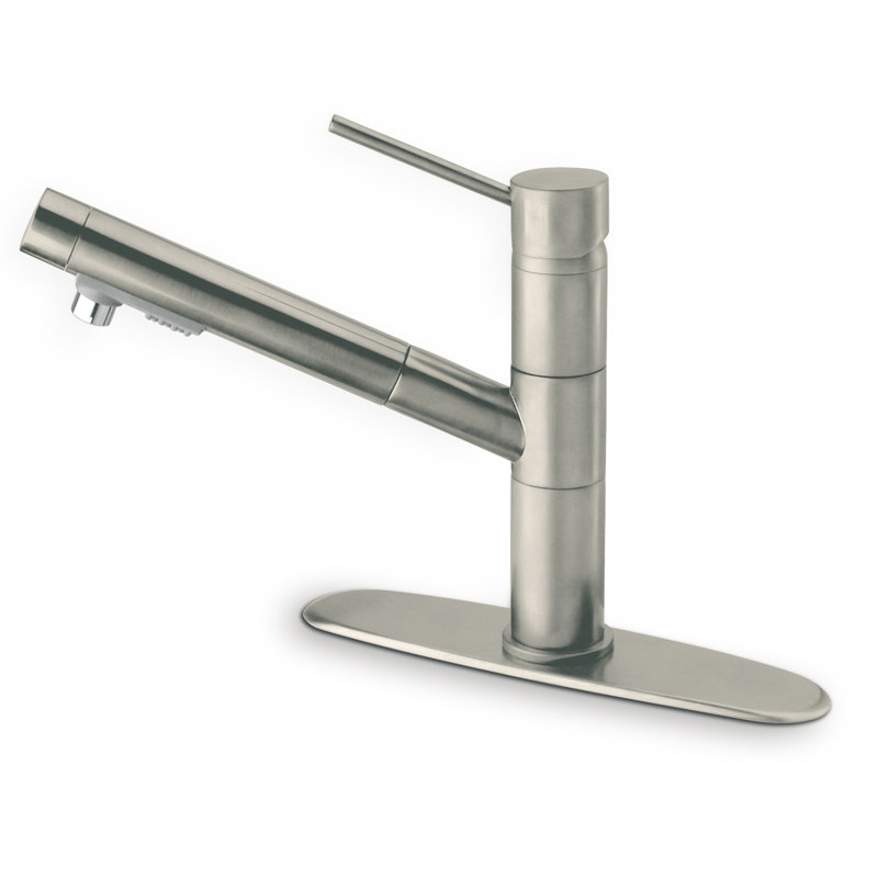 Elba Single Handle Pull Out Kitchen Sprayer Faucet, Chrome