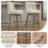 Terron 360° Swivel Upholstered Bar Stools with Wood Legs-1989064704-1964713168