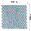 Carreau de mosaïque rond en porcelaine pour plancher et mur 11-7/8 po x 12-5/8 po Hudson Penny-36267893