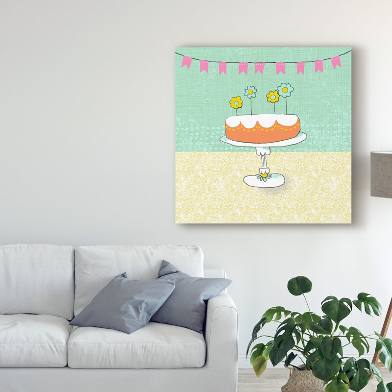« rétro birthday i », art sur toile, H 14 po x l 14 po x P 2 po