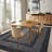 Machine Washable Non-Slip Non-Shedding Area Rugs for Living Room, Farmhouse Printed Braided Bordered Carpet, Stain Resistant Thin Foldable Floor Cover for Nursery Dining Room-1541147763