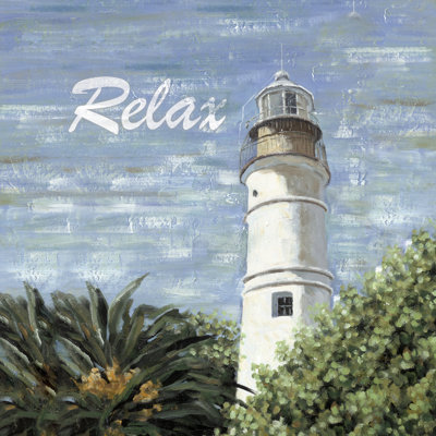 White Lighthouse - Wrapped Canvas Painting