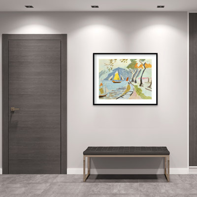 Macau Shoreline Framed On Paper by Anne Durham Print