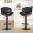 Modern Swivel Faux Leather Bar Stool-1578393038