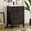 Meuble-lavabo 24 po avec lavabo, une armoire avec porte à fermeture douce, 3 tiroirs à fermeture douce, poignées en métal rétro-86347864