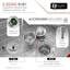 Évier de cuisine 32 po x 18 po en acier inoxydable de calibre 16 avec cuve inférieure encastrable et grille inférieure-1302263744-1302263747