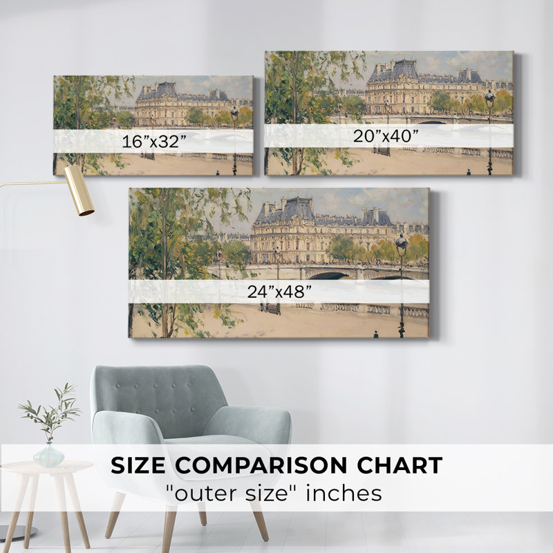 Série paysage - Lxxxxi - Toile tendue avec châssis - Prêt à accrocher, H 24 po x l 48 po