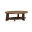 Table basse ovale avec roulettes