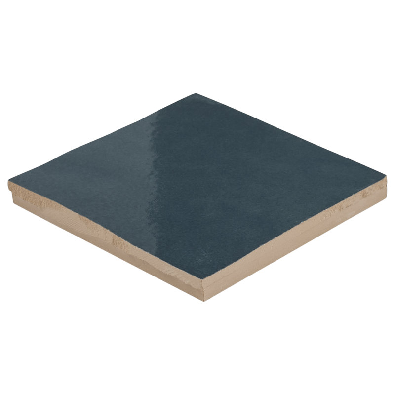 Virello 4x4 Glossy Ceramic Wall Tile, Coastal Blue