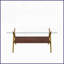 Table basse moderne en verre trempé pour le salon - Pieds en métal robustes, faciles à nettoyer et amp; Capacité de 220 lb-121049100-121049102