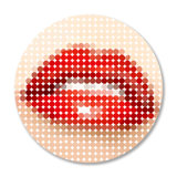 Dotted Lips Print