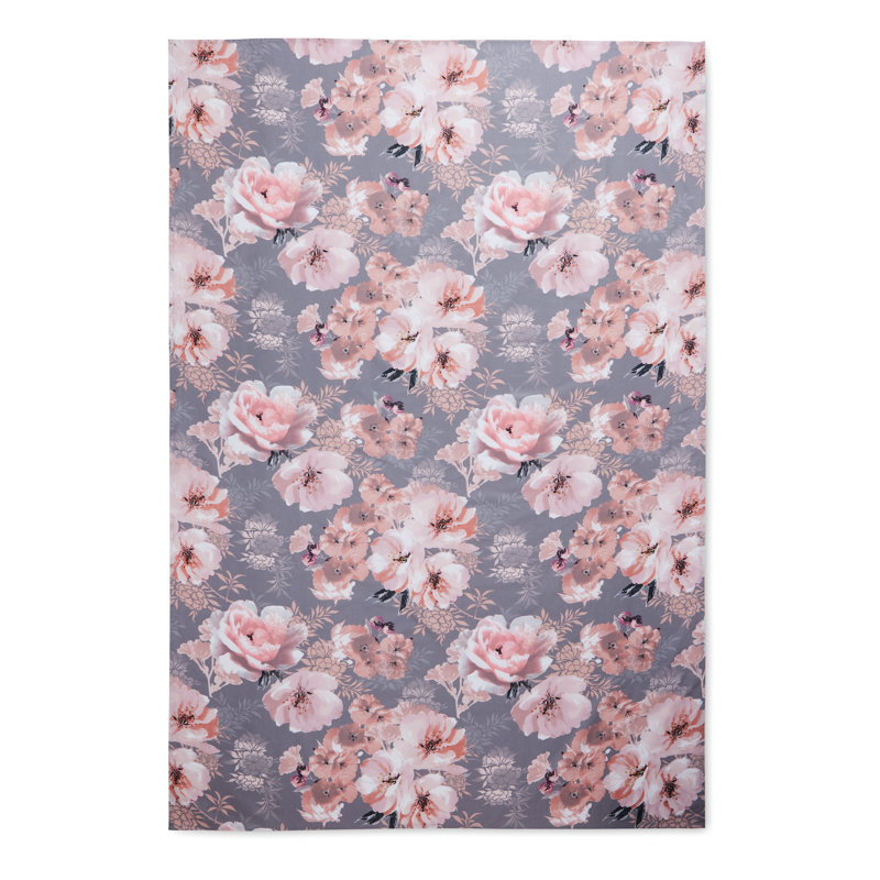 Dramatic Floral Table Cloth, 137cm W x 178cm L