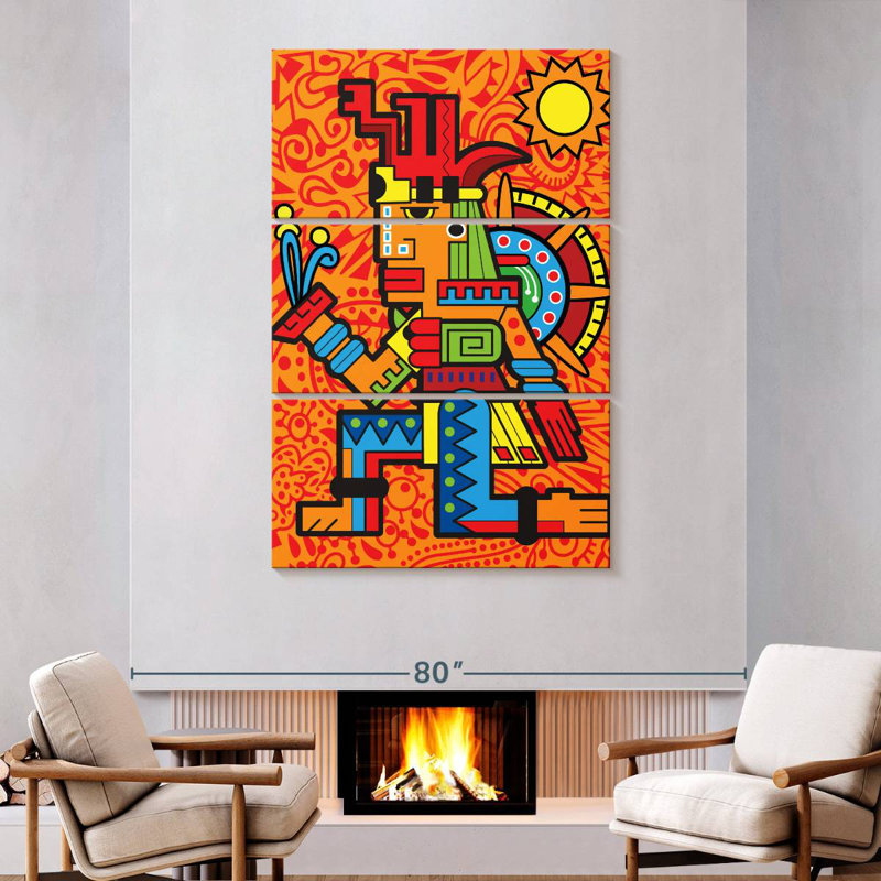 Leisha Aztec II, 74" H x 48" W