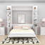 Grand lit escamotable en bois avec canapé-1015395989