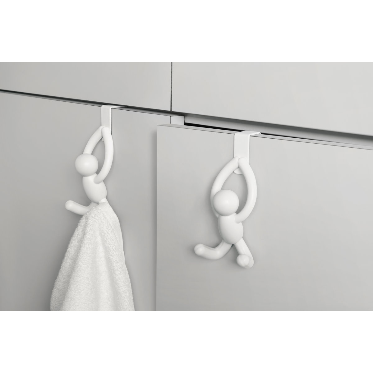 Buddy Plastic Over-the-Door Wall Hook (Set of 2)