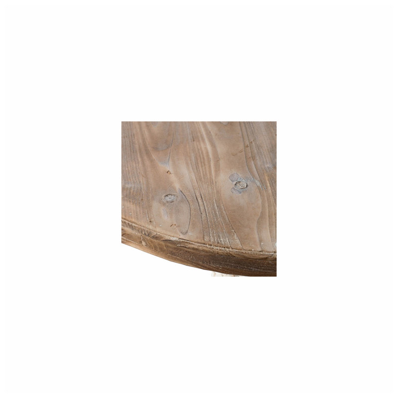 Table d'appoint ronde en bois de sapin l 30 po x P 30 po x H 31,1 po Evergreen Decor