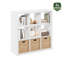 Cubicle Triple Thick Frame Decorative Cube Storage Organizer-453582976-453582982