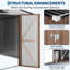 Rangement extérieur robuste en acier 10 x 8 pi