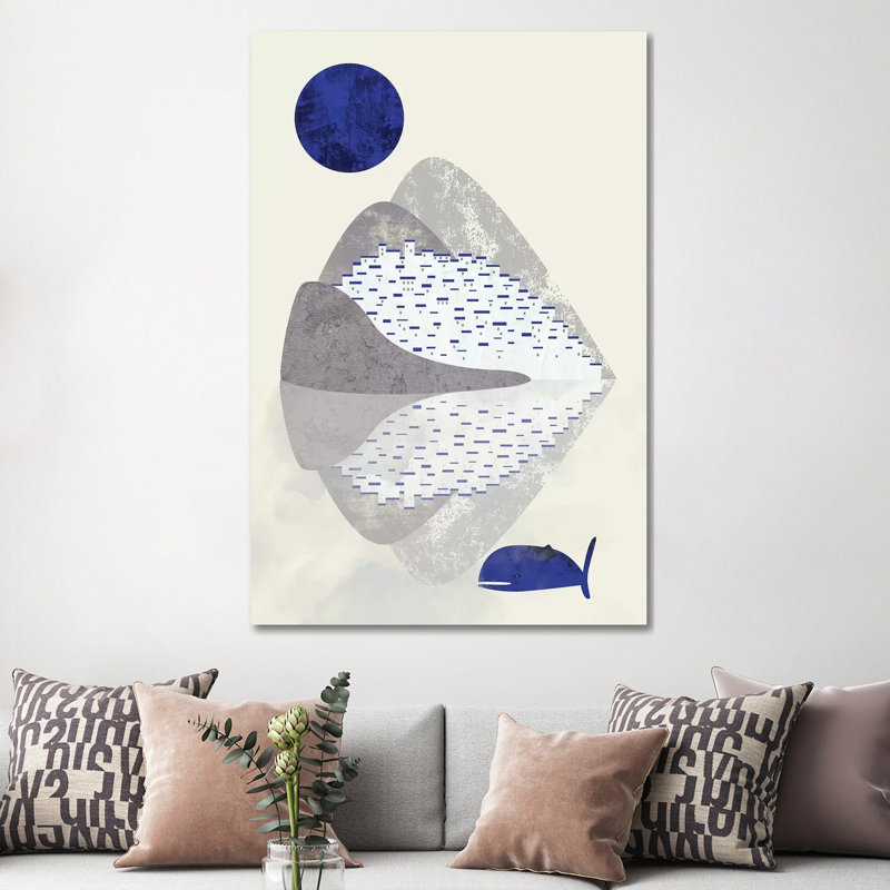 Houses On The Coast by Flatowl - Wrapped Canvas Painting, 152.5 cm H x 101.5 cm W