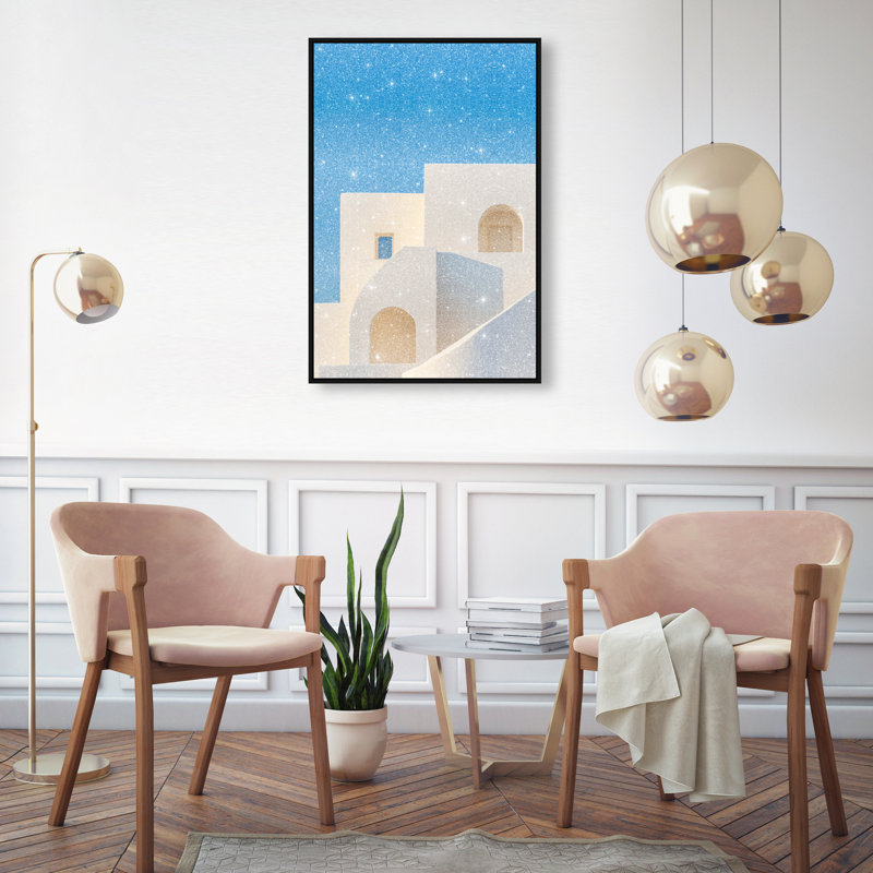 Island Minimalism Print by Oliver Gal, 31"H x 21"W, Black Floater Frame