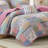 Versatile Bedding Sets, Polyester Quilt Multicolor 88x88 For Home