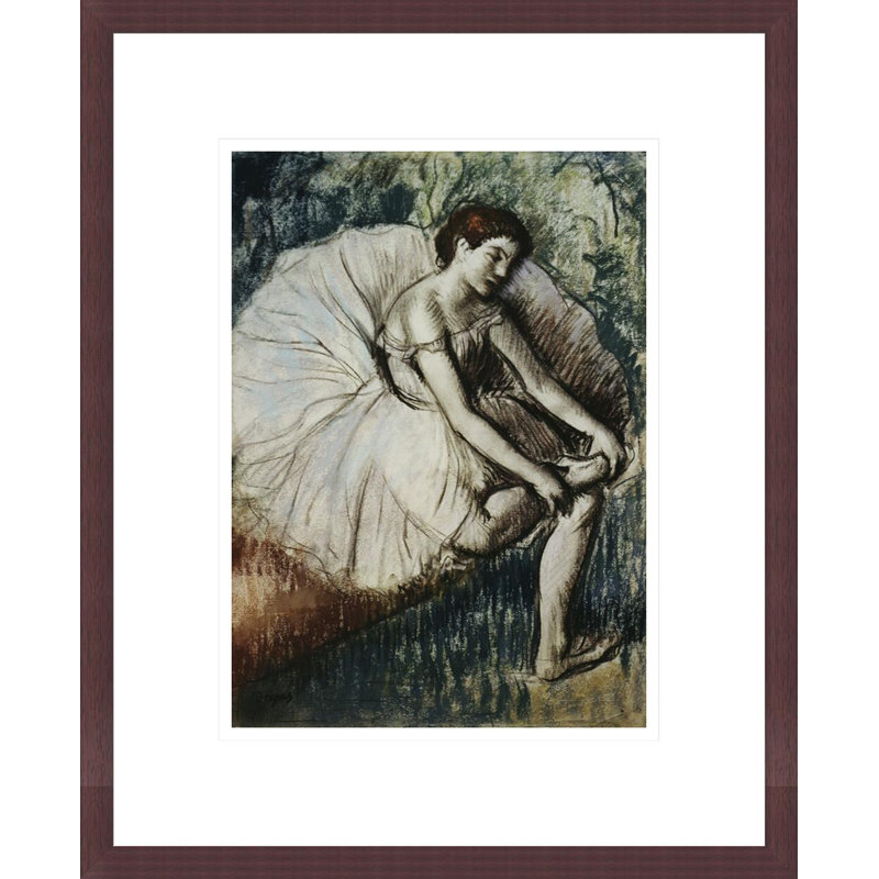 «Tired Dancer» par Edgar Degas, impression giclée sur cadre, H 16,75 po x l 13,66 po