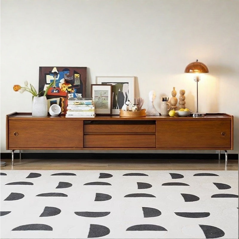 Meuble télé de style nordique médiéval, 70.87"