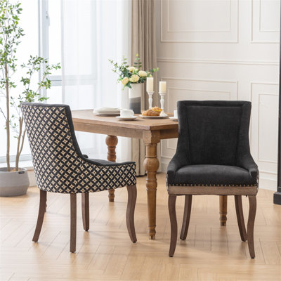 Modern Upholstered Bar Stools With Comfortable Tufted For Home Pub And Kitchen Island by House of Hampton